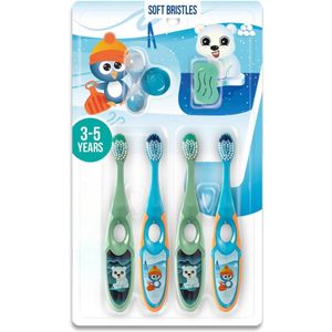 Tandenborstel Kind - Tandenborstel Voor Kinderen - Voor Jongens En Meisjes - Met Zachte Opzetborstels