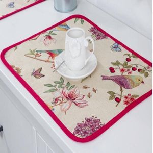 Tafelkleed - Luxe Gobelin - Vogels - Birds - Placemat