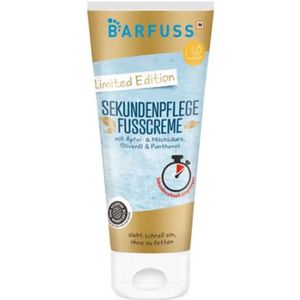 Barfuss Instant Voetcrème - Limited edition 2025 | 1x 100ml - Appel- en Melkzuur, Olijfolie & Panthenol | Snelle Opname – Geen Vettig Gevoel