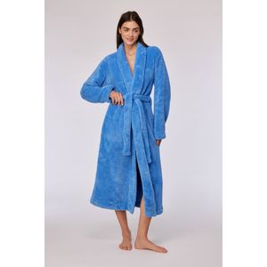 Woody kamerjas dames - blauw - 252-10-DGB-M/863 - maat XL