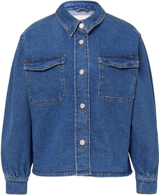 comma casual identity Tussenjas  blauw denim