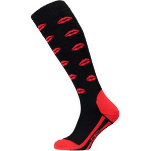 FALCON - snow - Skikousen dames - Zwart, rood