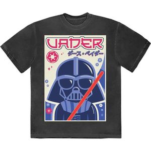 Disney Star Wars - Vader Japanese Heren T-shirt - S - Zwart