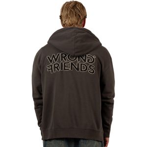 Wrong Friends Oxford Zipped Hoodie - Heren Trui met Rits - Relaxed Fit