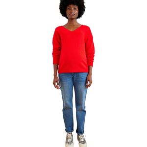 Vertbaudet - Rechte Jeans - Zwangere Mama Model - Licht Gebleekt Effect - Brede Naadloze Band