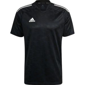 Adidas Condivo 21 Shirt Korte Mouw Heren - Zwart | Maat: S