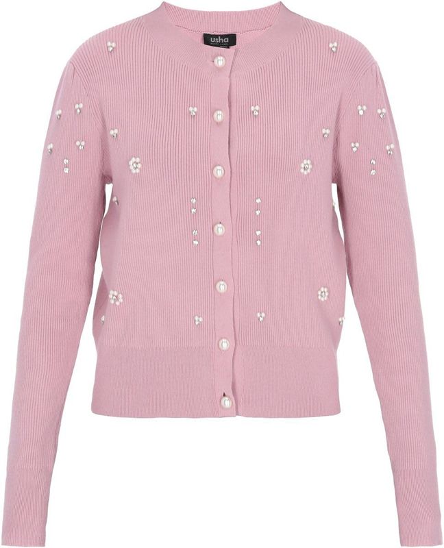 usha BLACK LABEL Gebreid vest  oudroze