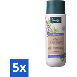 Kneipp - Douchegel - New Energy - Energieke Geur - 200 ml - Bulkverpakking - 5 stuks