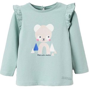 Zippy 3107424301 T-shirt Met Lange Mouwen Groen 6-9 Months Meisjes