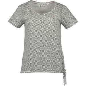 Blue Seven dames shirt wit/grijs print - maat S