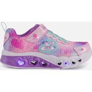 Skechers - Flutter Heart Lights - Sneakers - Pink/Multi - Textiel/Rubber