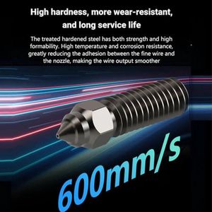 3PCS K1 Nozzle Set, 3D Printer Hardened Steel Nozzles, M6 Thread High Flow High Temperature Resistance for K1, for Kobra, for Sovol Sv06 Plus Sv07 3D Printer