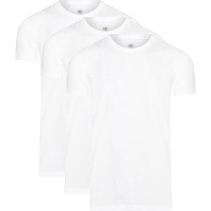 Mario Russo T-shirts - T-shirts Heren - Onder Shirts - Katoen - 3-pack - V-Hals - XXL - Wit