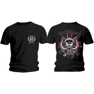 Motorhead - British Warpig & Logo Heren T-shirt - XXL - Zwart