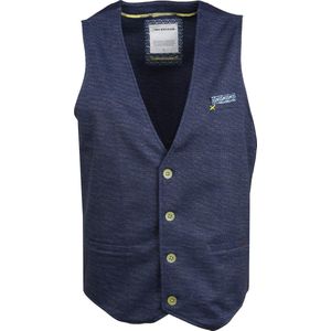 No Excess - Gilet Navy Melange - Heren - Maat 56 - Modern-fit