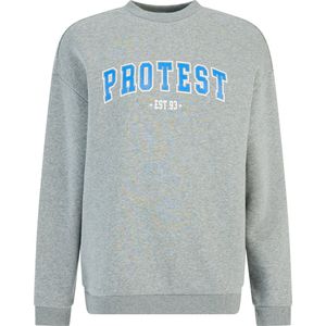 Protest Prtizzy - Trui Dames - Lange mouwen - Ronde hals – Dark Grey Melee