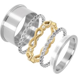 iXXXi Jewelry-Infinite Blend-Bi Color Goud-Dames Ring