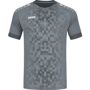 JAKO Shirt Pixel Korte Mouwen Grijs Maat XL