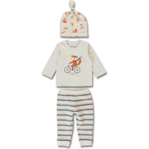 Lemon Beret Baby - 3-delig Setje - Jongens - Grijs - Maat 92