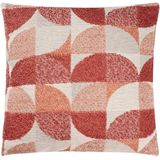 Sierkussen - Rood - Lora - Stof - 45 x 45 x 0 cm (BxHxD)