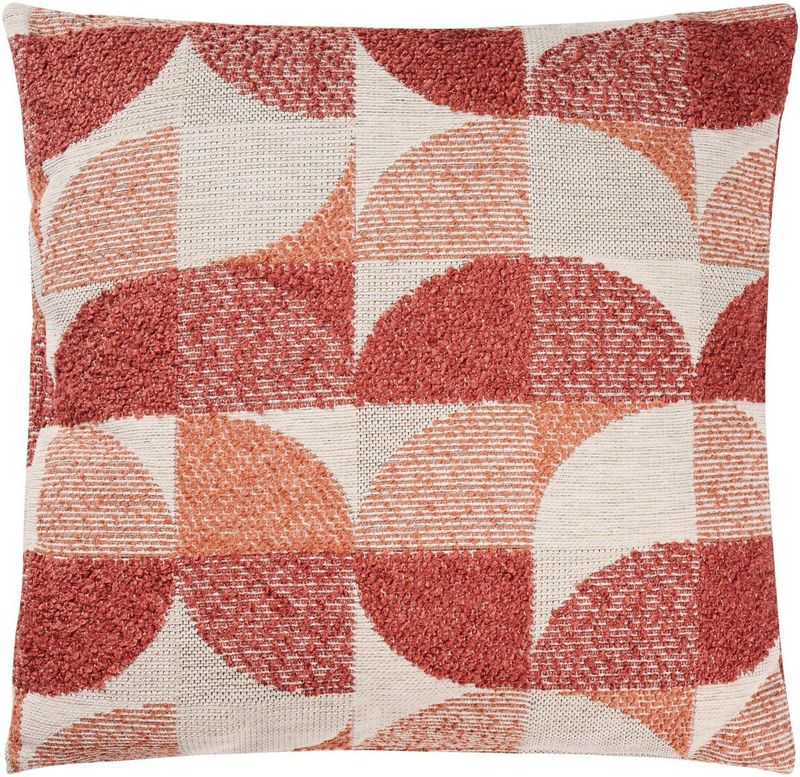 Sierkussen - Rood - Lora - Stof - 45 x 45 x 0 cm (BxHxD)