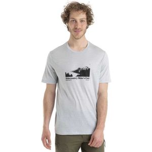 Icebreaker 150 Tech Lite Ii Sidecountry Merino T-shirt Met Korte Mouwen Grijs S Man