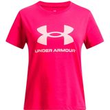 Under Armour Big Logo T-shirt Met Korte Mouwen Roze 14-16 Years Meisjes