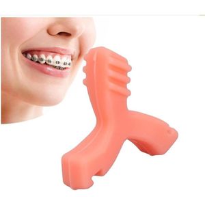 Multifunctionele siliconen mondstukken in driehoekige en Y-vorm voor orthodontische behandeling - Set van 2 - Voedselveilig - Tandvlees - Invisalign.