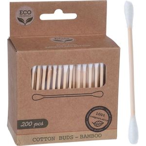 Wattenstaafjes Bamboe 200 stuks - Wattenstokjes - Oorstokjes