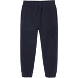 Fleece joggingbroek voor jongens marineblauw