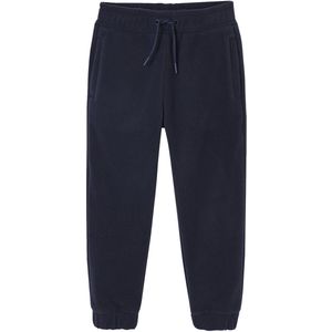 Fleece joggingbroek voor jongens marineblauw
