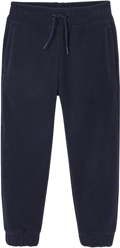 Fleece joggingbroek voor jongens marineblauw