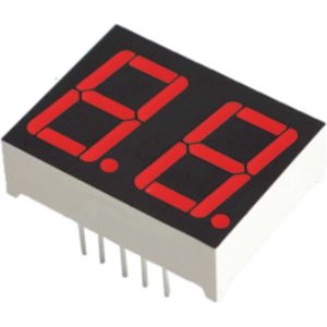 7 Segment 2 digits LED display Rood CC 0.56 inch geschikt voor Arduino