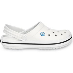 Crocs - Crocband Klompen - Unisex - White - Croslite™ Materiaal