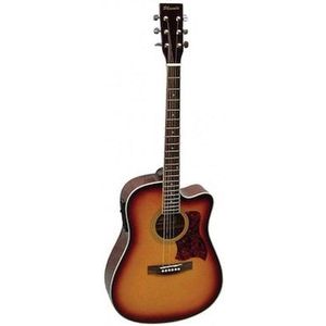 Phoenix 002 CE tobacco sunburst semi akoestische western gitaar