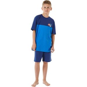 Schiesser Pyjama korte broek - 800 - maat 140 (140) - Jongens Kinderen - 100% katoen- 180999-800-140