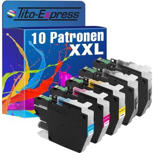 PlatinumSerie 10x inkt cartridge alternatief voor Brother LC-3211