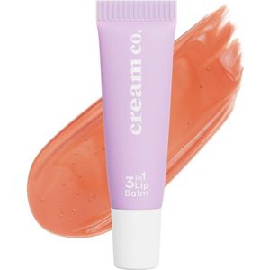 cream co. 3in1 Lippenbalsem met Hyaluronzuur, Ceramide & Sheaboter, Vegan Getinte Lippenbalsem voor Hydratatie & Barrièreherstel, Lipverzorging Tegen Droge Lippen, Sugar Cookie