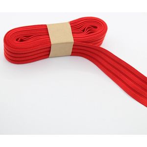 5 Meter Gekleurde ELASTIEK, Breedte 40MM, van Hoge Kwaliteit voor Rokken en Andere Kledingstukken, Kleur ROOD