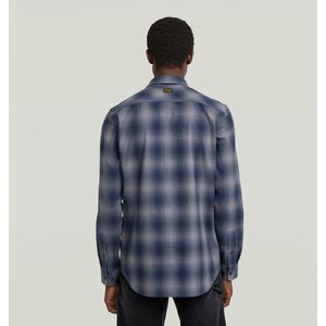 G-STAR Marine Slim Shirt met lange mouwen, meerkleurig (Rank Blue Vanderbilt Check D24963-d412-g092), XS