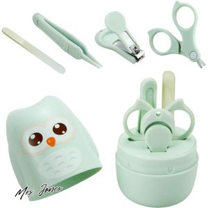 Mrs. Jones Baby Nail Manicure Pedicure Grooming Care Kit (4 Pack) - Clippers Schaar Bestand Pincet - Pasgeboren Baby Peuter Kids - 1 Maanden Plus .