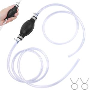 Sifonpomp - Brandstofpomp - Zwart - Met 2 m Slang - Voor Vloeistoffen