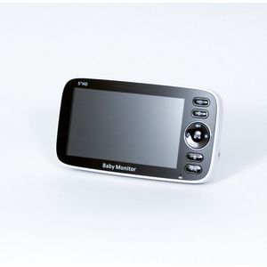 Baby Monitor- 5inch HD lcd- Camera met monitor- 120/355graden draaibaar-babyfoon- 5 meter Nachtvisie- 300 meterafstand bereik- Kamertemperatuur sensor- Kindermuziek- VOX mode- Draadloos-