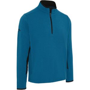 Callaway Blocked LS 1/4 Zip Pullover Blue Sapphire Heren