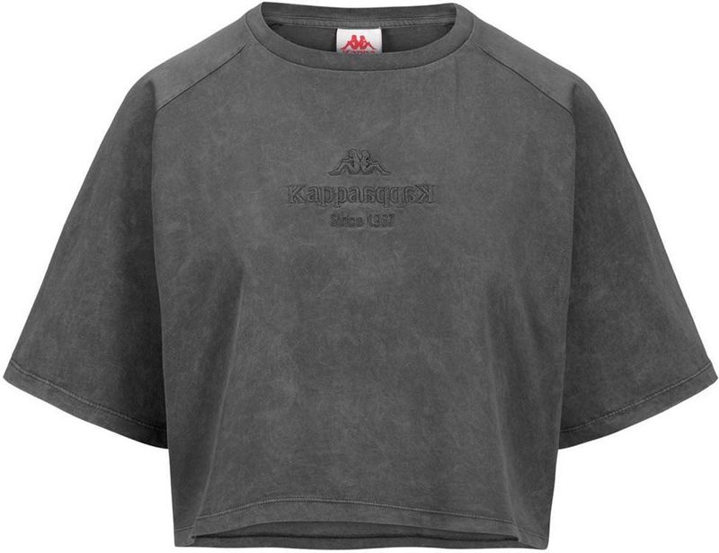 Kappa - Lumy Authentic Premium - T-shirt - Grijs - Korte Mouwen