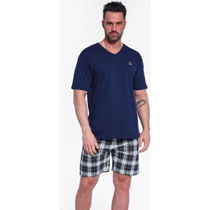 Cornette Katoenen Pyjama Heren Volwassenen Korte Mouw Korte Broek Shortama Nature 326/181 L