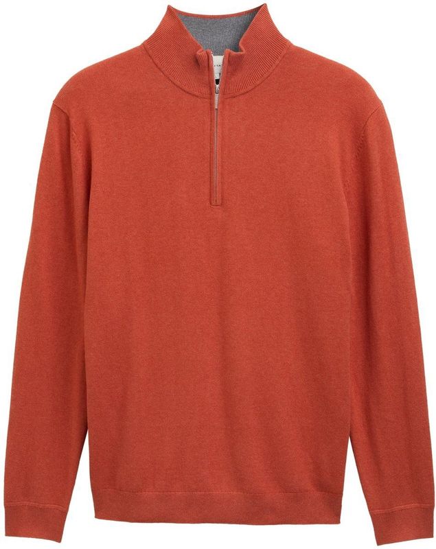 TOM TAILOR - Schipperstruien - Rood - Lange Mouw - Effen