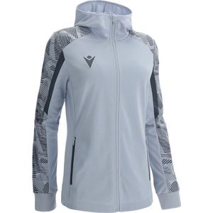 Macron Excellence Aphrodite Jas Met Kap Dames - Zilver / Antraciet | Maat: L