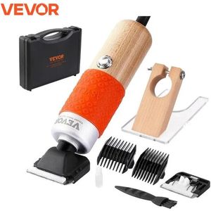 FIBILA Tapijt Trimmer - Tapijt Trimmer Tufting - Tapijt - Tapijtschaaf - Tapijtafwerker - Met Scheergeleider - 2 messen - 6 standen - Met Geleider - Houtkleurig