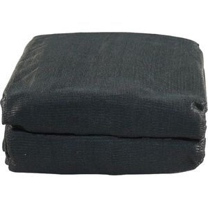 Gaaskleed, premium kwaliteit 3300x2200mm PVC, 350 gr/m2 gitzwart RAL 9005 - Aanhangernet - Fijnmazig - Afdeknet - Net voor aanhangwagen - Novio